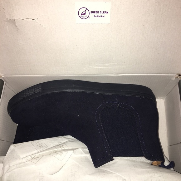 🚫sold🚫Harrison Mens Chelsea Boot Navy Suede 9.5 - Picture 4 of 4
